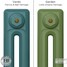 CI-RK-GREEN-015 - Rook Green 2 Column Victorian Cast Iron Radiator H660mm x W831mm CI-RK-GREEN-015 - Rook Green 2 Column Victorian Cast Iron Radiator H660mm x W831mm
